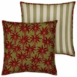 Housse de coussin réversible Laura x Jackie | Olive