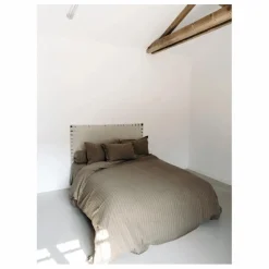 Housse de coussin Sandhills volantée | Marron