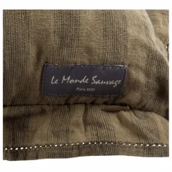 Housse de coussin Sandhills volantée | Marron