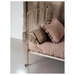 Housse de coussin Sandhills volantée | Brun roux