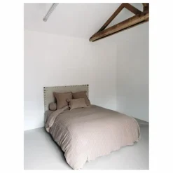 Housse de coussin Sandhills volantée | Brun roux