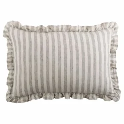 Housse de coussin Sandhills volantée | Blanc cassé