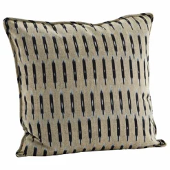 Housse de coussin tissée Ikat | Beige