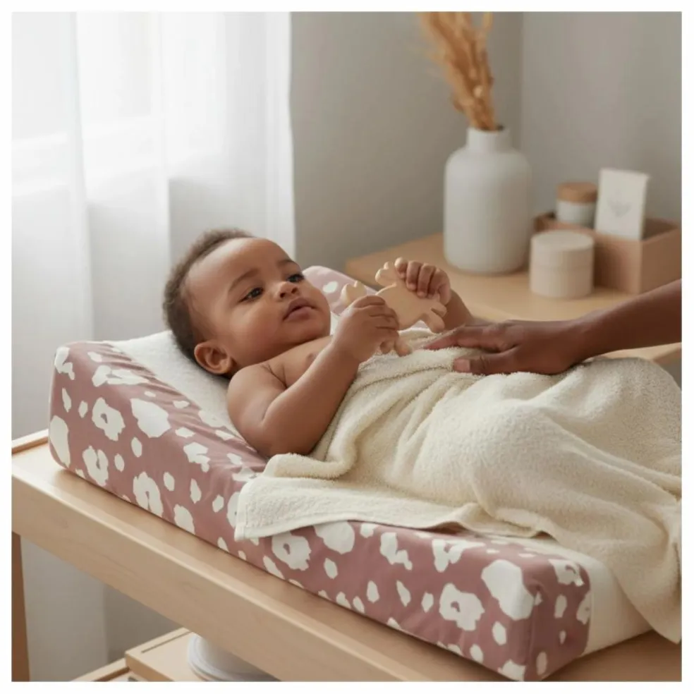 Housse de matelas à langer Sofalange | Vieux Rose