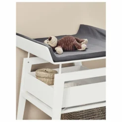 Housse de matelas à langer Linéa | Gris