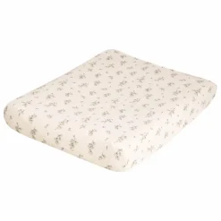 Housse de matelas à langer Bluebell en mousseline de coton | Crème