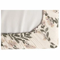 Housse de matelas à langer Honeysuckle en mousseline de coton | Ecru