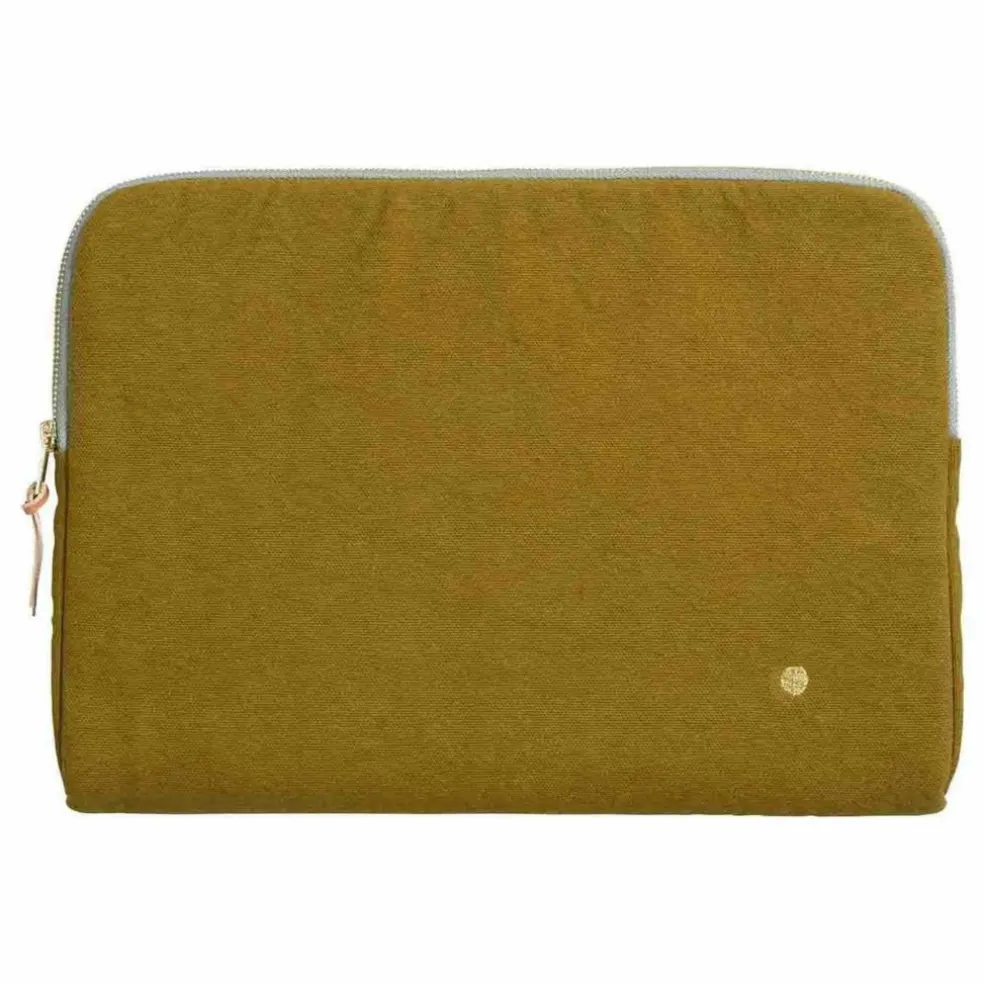 Housse d'ordinateur en coton bio Iona | Gold