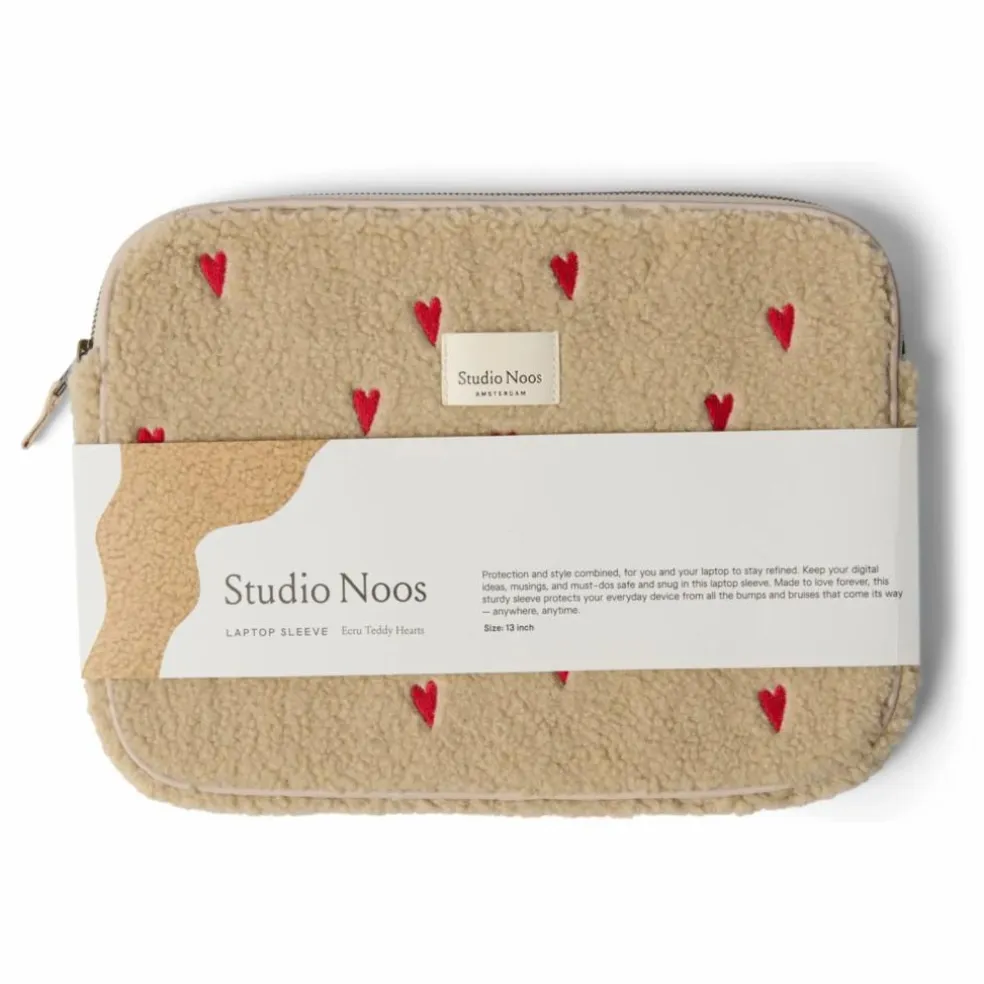 Housse d'ordinateur Hearts | Ecru