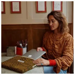 Housse d'ordinateur Zebrou | Marron