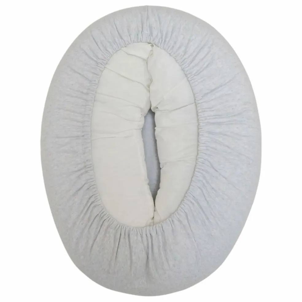 Housse pour nid bébé en coton bio | Gris chiné