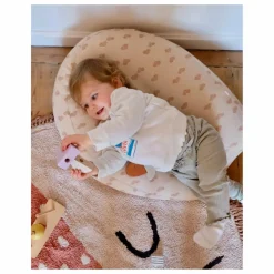 Housse pour nid bébé multi-usage Cœur | Crème