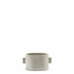 Jardinière Oval en béton | Gris