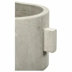 Jardinière Oval en béton | Gris