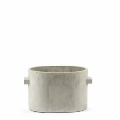 Jardinière Oval en béton | Gris