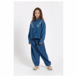 Jean Balloon Brodé Gianna | Bleu jean