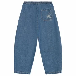 Jean Balloon Brodé Gianna | Bleu jean