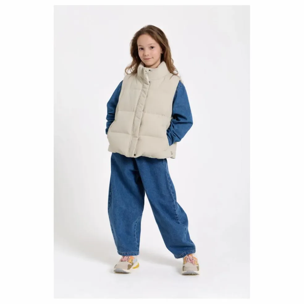 Jean Balloon Brodé Gianna | Bleu jean