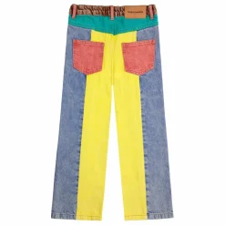 Jean Colorblock Coton Bio | Jaune