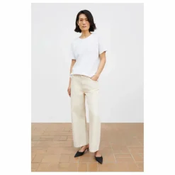 Jean Crop Taylor Coton Bio | Ecru