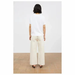 Jean Crop Taylor Coton Bio | Ecru