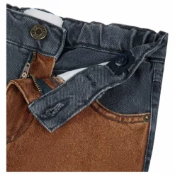Jean Empiècements Coton Bio | Gris