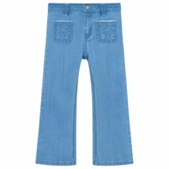 Jean Flare Brodé | Bleu