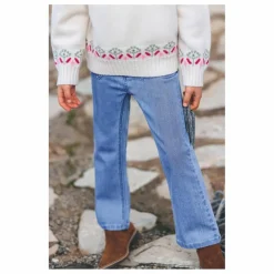 Jean Flare Brodé | Bleu