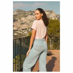 Jean Flare en Coton Bio | Denim bleached
