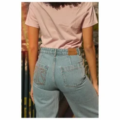 Jean Flare en Coton Bio | Denim bleached