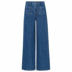 Jean Flare en Coton Bio | Denim brut