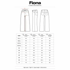 Jean Flare Fiona | Noir foncé