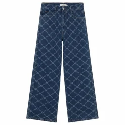 Jean Flowers Grid | Denim