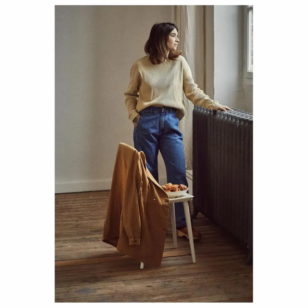 Jean Gentiane Coton Bio - Collection Femme | Bleu