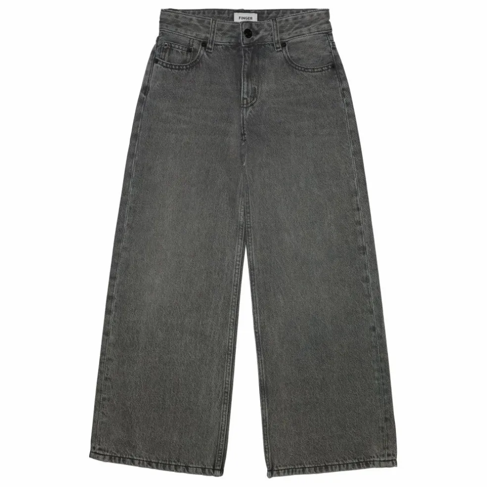 Jean Large April | Denim gris