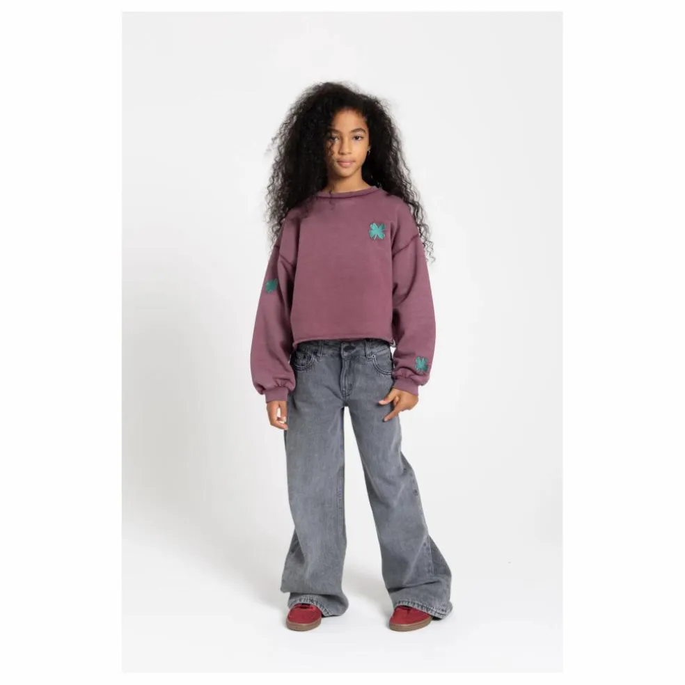 Jean Large April | Denim gris