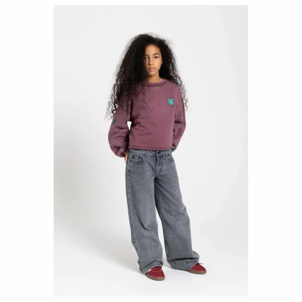 Jean Large April | Denim gris