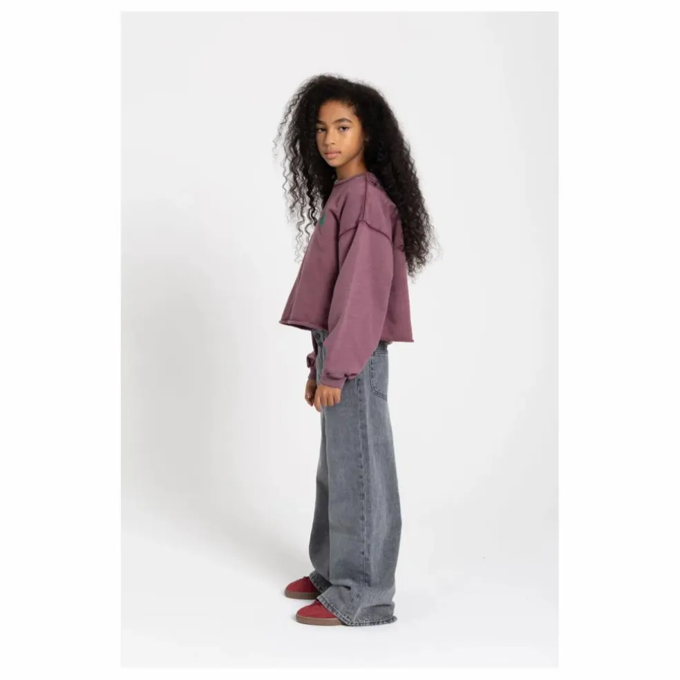 Jean Large April | Denim gris