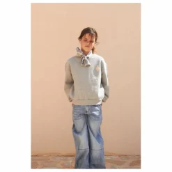 Jean Large Surpiqûres | Denim clair
