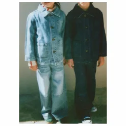 Jean Large Surpiqûres | Denim clair
