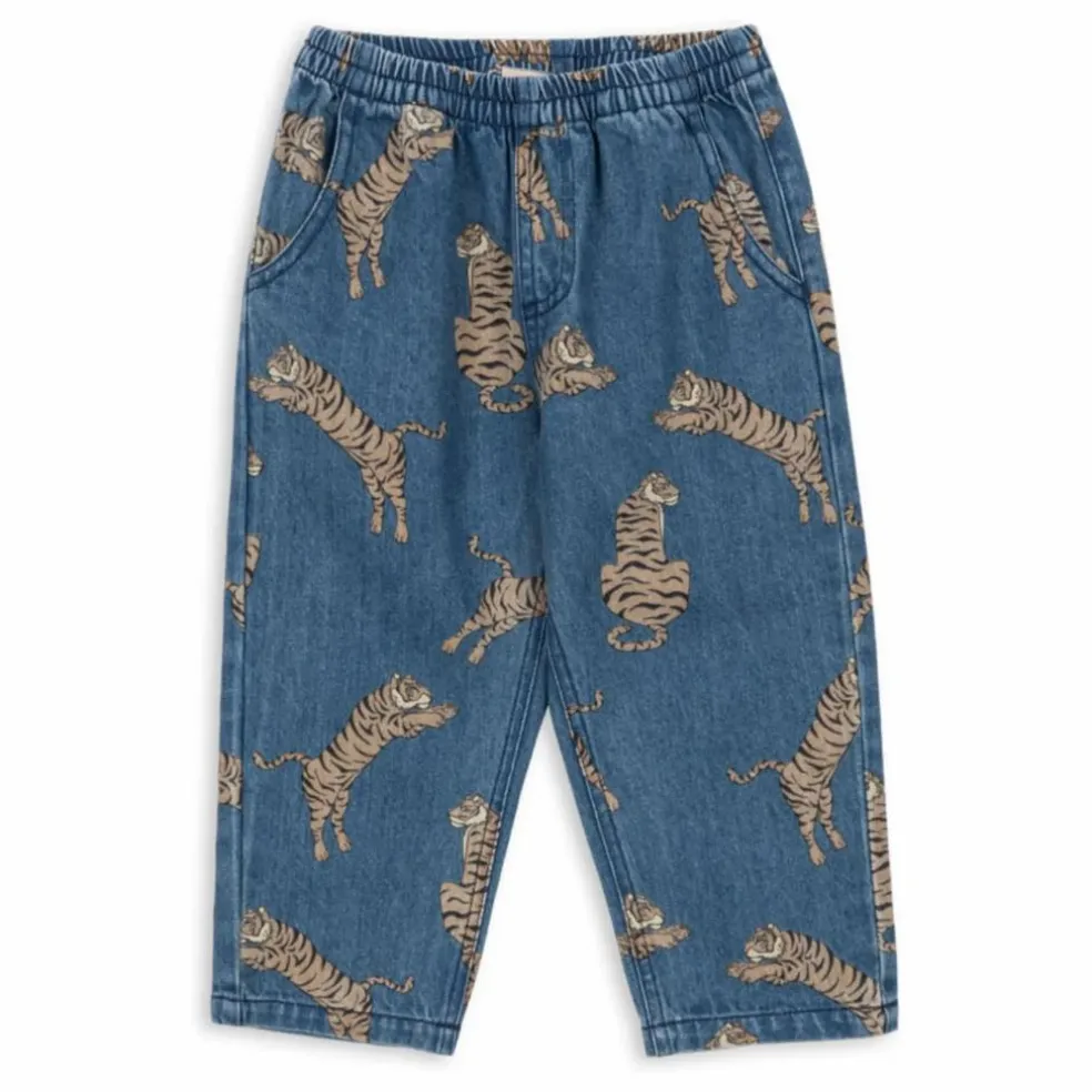Jean Magot Tigres Coton Bio | Bleu