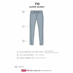 Jean Super Skinny | Denim brut