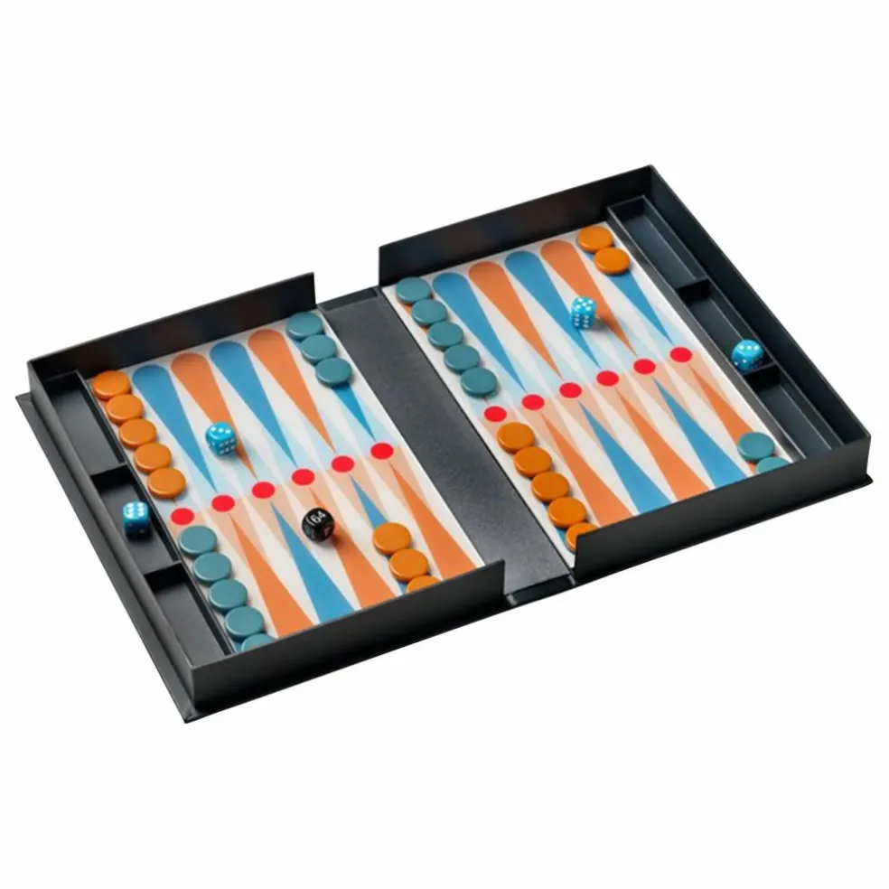 Jeu de Backgammon | Gris foncé