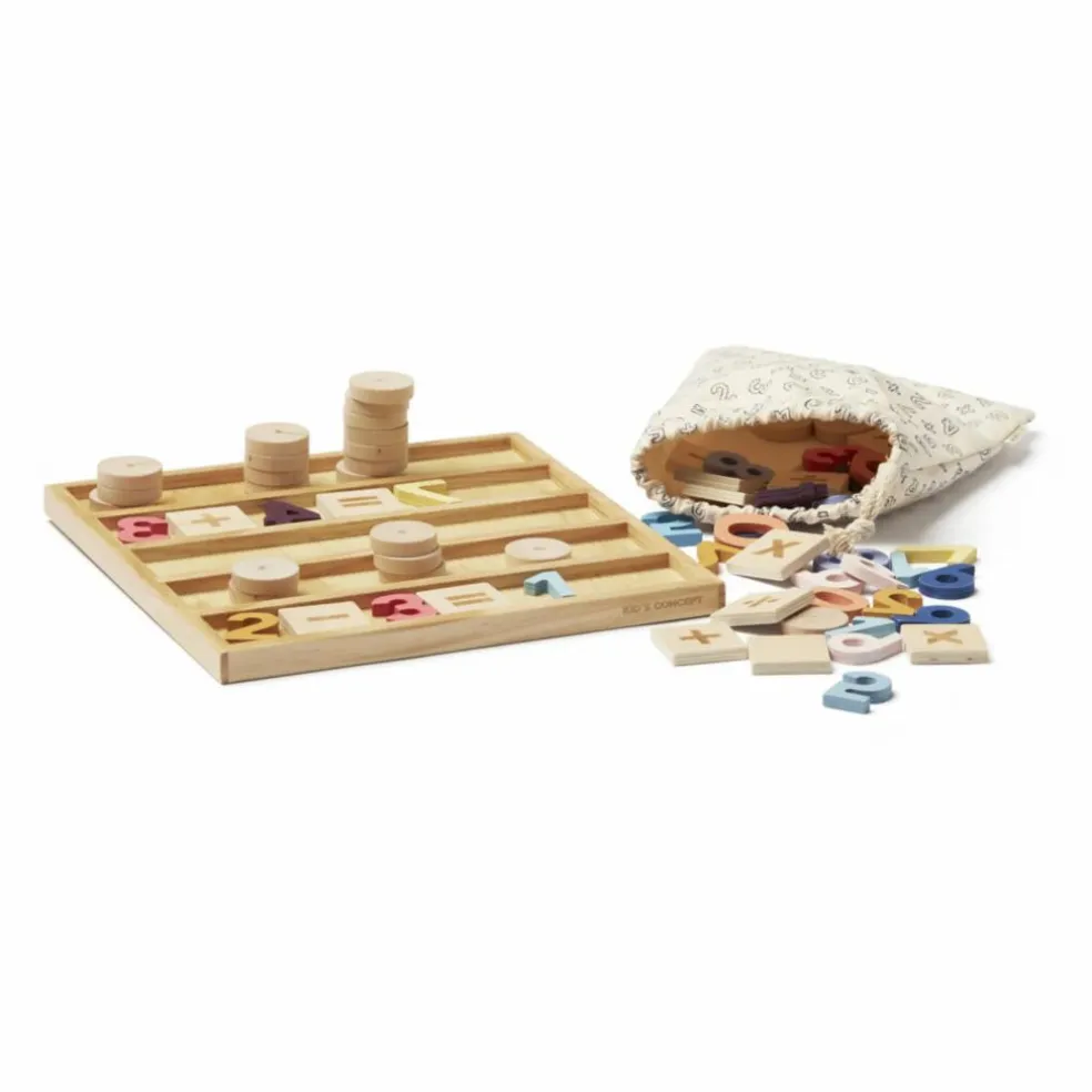 Jeu de chiffres en bois