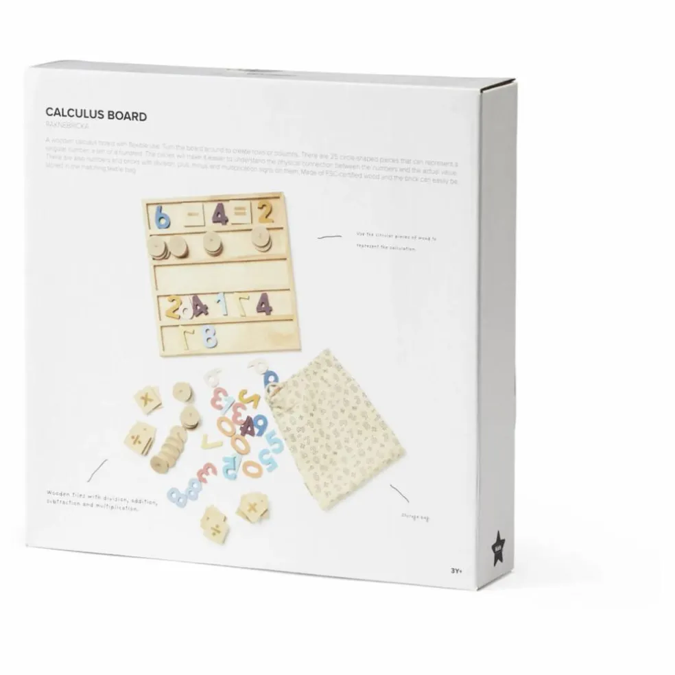 Jeu de chiffres en bois