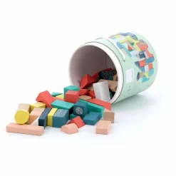 Jeu de construction en bois Sous la canopée - Boîte de 54