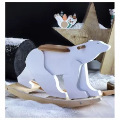 Jeu d'équilibre Eddy bear en bois - Michelle Carlslund