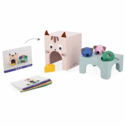 Jeu se repérer dans l'espace - Chat et souris