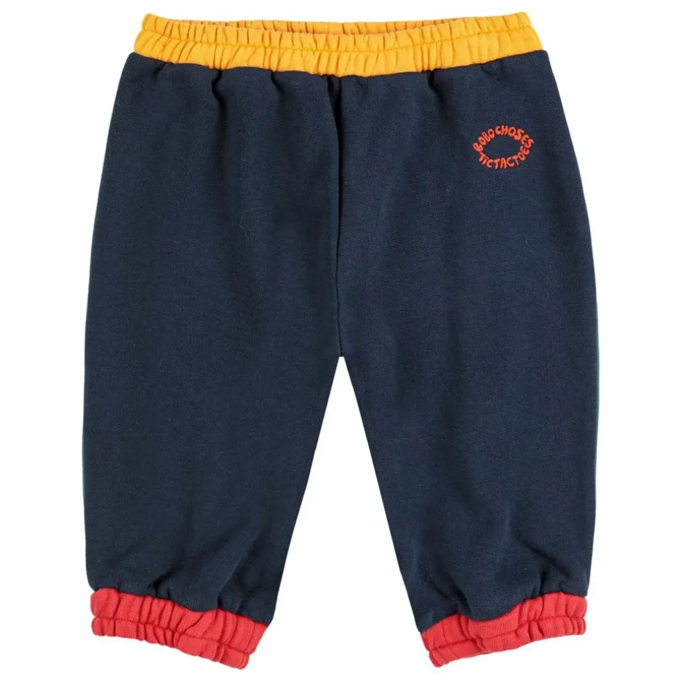 Jogger Colorblock Coton Bio | Bleu marine