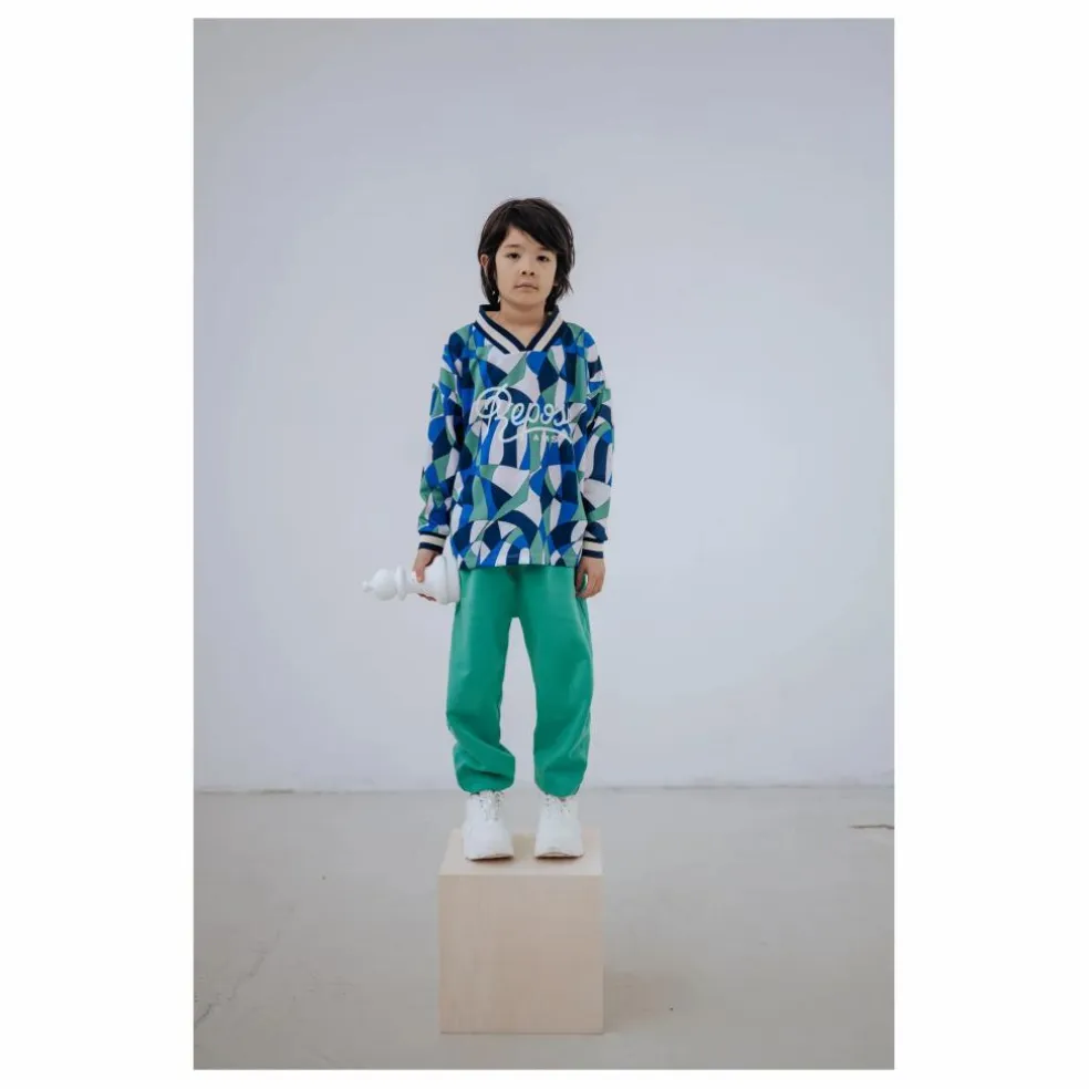 Jogger Cordon Coton Bio | Turquoise